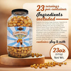 Stonehedge Farms Caramel Cheddar Popcorn Mix | 23 oz Large Tub | Bulk Gourmet Carmel and Cheese Popped Pop Corn | Shareable Gift