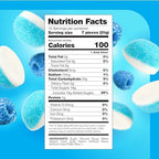 Blue Raspberry Puffs - 1 Pound Pack - Gummy Candy - Soft Blue Candy for Baby Showers, Gifting, Buffets & Dessert Decorating - Gender Reveal Gummies