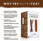 Nutra Tea - Liquorice & Cinnamon Tea | Licorice Tea | Cinnamon Tea - 20 Tea Bags - Herbal Tea - (1 Pack)