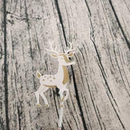 Acrylic Deer Cake Topper,Elk Merry Christmas Cake Decor for Christmas Wedding Birthday Baby Shower Party Decorations Supplies