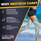 NeoTech Care Knee & Leg Support Brace - Breathable (Gray Color, Size L, 1 Unit)