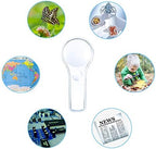24 Pack Plastic Magnifier, Mini Magnifying Glass 5X and 15X Handheld Reading for Kids Home, Classroom, Outdoor Science Observation Hand Lens IRCHLYN