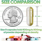 XPRS Nutra Size 0 Empty Capsules - 1000 Count Empty Gelatin Capsules - Pills DIY Capsule Filling - Pure Bovine Pill Gel Caps for Do-It-Yourself Supplements (Purple)
