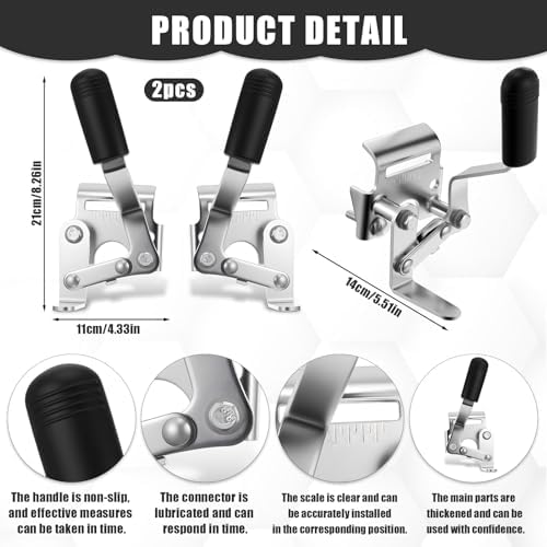 Heavy Duty Wheelchair Brakes Silver Wheel Locks Transport Chair Brake Drive Wheelchair Parts Universal Brake Replacement Parts for 7/8" Tubing, Side Mount Bolt on Style(1 Pair, Silver)