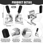 Heavy Duty Wheelchair Brakes Silver Wheel Locks Transport Chair Brake Drive Wheelchair Parts Universal Brake Replacement Parts for 7/8" Tubing, Side Mount Bolt on Style(1 Pair, Silver)