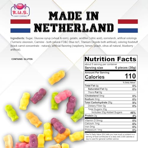 Jelly Babies English Style Sweets by RUS Candy Company, 2 Pack - 5.29 oz Each | Classic British Candy | Imported Treats (Jelly Babies)