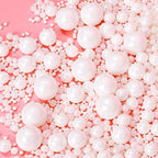 Edible White Pearl Sugar Sprinkles Candy 120g/ 4.2oz Baking Cake Sprinkles Cupcake Toppers Ice Cream Toppings Cookie Decorations Wedding Party Valentines Halloween Christmas Mother's Day Supplies
