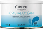 Cirepil - Cristal Ocean - 400g / 14.11 oz Soft Wax Tin - Hypoallergenic, Rosin-Free Strip Wax for Sensitive Skin - Unscented Professional Hair Removal Refill for Legs, Arms, and Back