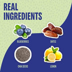 Smash Foods Blueberry Jam | Low-Calorie, No Sugar Added Keto Jam with Upcycled Fruit & Chia Seeds | Vegan, Paleo Superfood Fruit Spread (2 Jars)