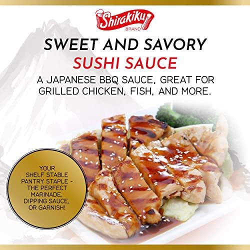 Japanese Sushi Sauce by Shirakiku | Sweet and Savory Authentic Asian, Cooking, Grilling, Perfect for Eel, Unagi | Non GMO| 18 oz.