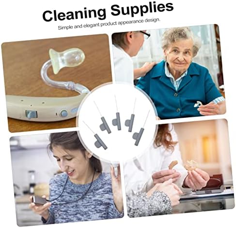 Beaupretty 10pcs Portable Cleaning Brush Convenient Tube Cleaner for Hearing Amplifiers Maintenance Tools for Earmold Tubing Essential Accessory for Wax Removal