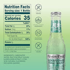 Fever-Tree Tonic Water Glass Bottles, Elderflower, 163.2 Fl Oz