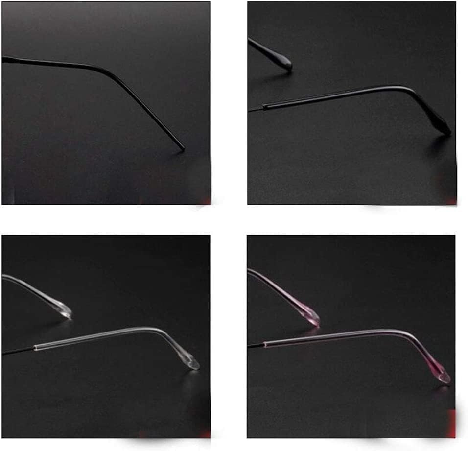 VIORNO Glasses Legs,Eyeglass Legs,2 Pairs Ear Anti-Slip Holder Long Temple Tips Ear Pads Tube Eyewear Retainers Replacement Tips for Thin Metal Eyeglass Legs(Black)