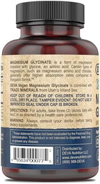 DEVA Vegan Magnesium Glycinate 300mg per serving with Trace Minerals, Higher Absorption, Chelated Magnesium, 90 Tablets (Pack of 2)