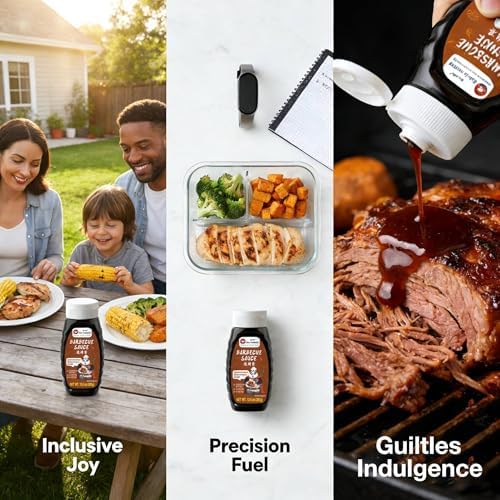 Carolina Style Smoky Barbecue Sauce & Marinade – Concentrated Glaze for Ribs & Brisket | Gluten Free, Low Calorie, Vegan | Authentic Tangy BBQ Sauce for Grilling & Meal Prep (13.5 oz) - Sauce Grandmaster