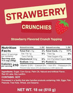 Strawberry Crunch Topping – Strawberry Crunch Crumbles for Ice Cream, Frappe, Cookies & Cakes, Cupcake Toppings, 18 Ounce Bag