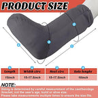 Boao 2 Pcs Leg Cast Cover, Medium Short Cast Sock Cover Below the Knee Leg Sleeve for Foot Men Women(Black, Gray)