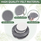 120Pcs Plate Separators Storage, Soft Felt Plate Dividers, Round Dish Storage Protectors Pads with 3 Different Size (Grey)