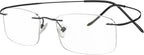 Eyekepper Titanium Rimless Reading Glasses Readers Men Women Black +1.75