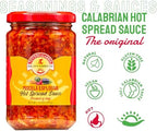 TUTTOCALABRIA Hot Spread Sauce, Miscela Esplosiva, 10 OZ (285g), Minced Calabrian Chili & Giardiniera Vegetables