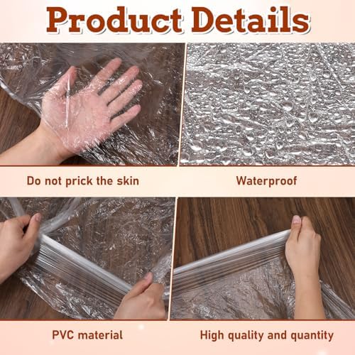 200pcs Plastic Sheeting for Body Wrap, 86x47 Inch Sauna Bag Liners, Disposable Sauna Wrap, Thicken Bag Infrared Blanket for Beauty, Sauna Accessories for Beauty Salon Spa Therapy