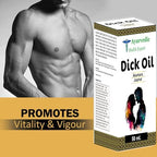 Dick Oil 50ml | 100% Pure & Natural Ayurvedic Massage Oil for Men | Enhances Strength, Stamina & Vitality | Herbal Formula for External Use (50 Ml Pack of 1) 1.6oz