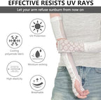 Lace Ice Arm Sleeves for Women, Sleeves to Cover Arms for Women, Sun Flower UV Sleeves