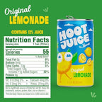 Hoot Juice Lemonade By Lemonati, No Artificial Sweeteners or Flavors, Gluten-Free, Kosher, Non-GMO, Vegan, 7.5 Fl Oz Mini-Cans, Pack of 24, Original Lemonade