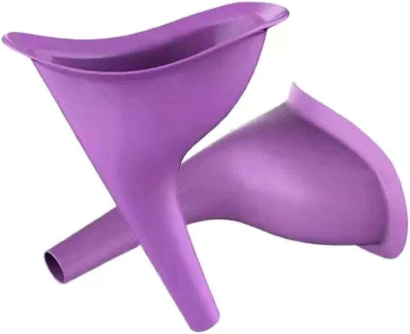 2 Pcs Portable Women's Standing Urinal - Reusable Soft Silicone Pee Funnel for Camping, Travel, Car & Outdoor Emergencies, Lightweight & Hygienic Female Urinator for RVs, Picnics