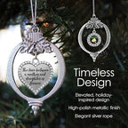 Inspired Silver - Dodgers - Gold Christmas Ornament - Pave Heart Charm Christmas Tree Ornament with Cubic Zirconia - Holiday Hanging Decoration