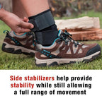 ACE Deluxe Ankle Stabilizer, Adjustable, Black, 1/Pack