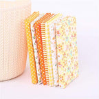 AUEAR, 35 Pack Cotton Print Fabric Bundle Squares 9.8"x9.8" Quilting Sewing Floral Precut Sheets for DIY Scrapbooking Dot Pattern (Bright Colors: Red & Blue Yellow Pink Green)