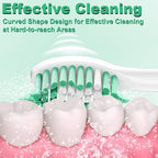 Replacement Toothbrush Heads for Philips Sonicare E-Series, Compatible with Sonicare Essence, Elite, Advance, CleanCare Screw-on Electric Toothbrush HX7022/66, 6 Pack