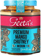 Geeta's Premium Mango Chutney 230g | The Real Flavour of India | Made with Indian Mangoes & Full of Aromatic Spices | Gluten Free, No Artificial Flavours or Colours