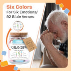 NewEleven Easter Basket Stuffers For Grandpa - Christian Present, Grandpa Gifts From Granddaughter, Grandson - Grandpa Birthday Gift For Grandfather, New Granddad, PaPa - Bible Verse Jar