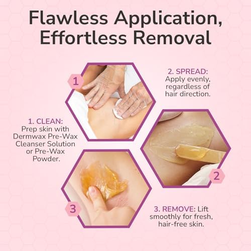 WAXXED Honeyed Hard Wax Beads 2.2LB – Fast Melt Low Temp Wax for Hair Removal – Golden Gel Wax Beads with Smooth Application & Clean Removal – Gentle for Sensitive Skin – Professional Salon & Home Use