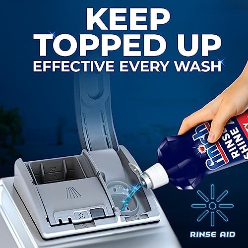 Finish | Finish Dishwasher Rinse & Shine Aid | Lemon| 400ml | For Drier Glasses and Spot Prevention