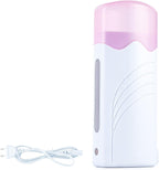 Roll On Wax Warmer For Hair Removal Wax Roller Wax Heater, Home Waxing Kit For Women Men 110V