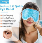 NEWGO Cooling Eye Mask for Puffy Eyes, Cold Eye Mask Eye Ice Pack for After Eyes Surgery, Tension Stress Relief, Itchy Eyes, Headaches, Dark Circles - Blue