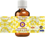 Deve Herbes Tomato Seed Oil (Solanum lycopersicum) with Glass Dropper | Cold Pressed | Pure | Natural | For Diluting Essential oils | For Skin & Massage | Non-Sticky| Lightweight| Unisex | 30ml (1 oz)