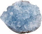 rockcloud Natural Raw Blue Celestite Mineral Healing Crystal Cluster Geode Irregular Home Decoration Gemstone Specimen Large