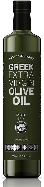 Hellenic Farms Greek Extra Virgin Olive Oil P.D.O. Sitia, Crete 16.9 oz | 500ml