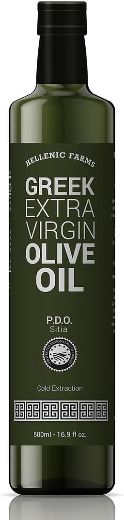 Hellenic Farms Greek Extra Virgin Olive Oil P.D.O. Sitia, Crete 16.9 oz | 500ml