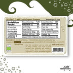 SALT ODYSSEY Gourmet Mediterranean Sea Salt Flakes for Seasoning Meat, Fish and Chicken, Flake Sea Salt with Organic Oregano, 100% Natural Flaky Sea Salt from Greece (2.65 oz.)