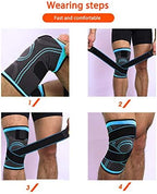 Fay Bless Knee Brace,Support Compression Sleeves Knee Support for Pain Relief, Meniscus Tear, Arthritis, ACL, MCL,Suit for Running, Cycling, Tennis, Golf and Basketball (XL)