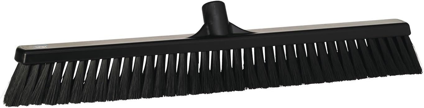 Vikan 31999 Broom,Push,Soft,24",PP/PBT,Black
