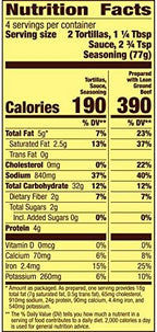 Old El Paso Soft Tortilla Bowl Dinner Kit, Mild Taco Sauce and Seasoning, 8 Ct, 10.9 oz (Pack of 2)