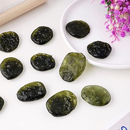 10-12g/pc Natural Moldavite Czech Meteorite Glass Beads Rough Stone Crystal Energy Stone