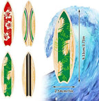 48 Pieces Surfboard Cupcake Toppers Surfboard Beach Cake Decorations Surfboard Mini Accents for Swimming Pool Summer Beach Party Luau Birthday Baby Shower Party Supplies