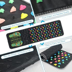AQQHSAIN Foot Massage Mat Foot Acupressure Mat Acupressure Foot Pad for Relax Body Reflexology Walk Stone Foot Massage Mat for Long Sitting Elderly Students and Office Workers